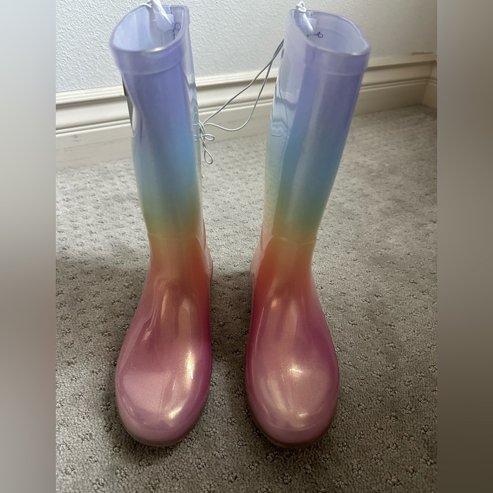 Cat & Jack Rainbow Gradient Rain Boots